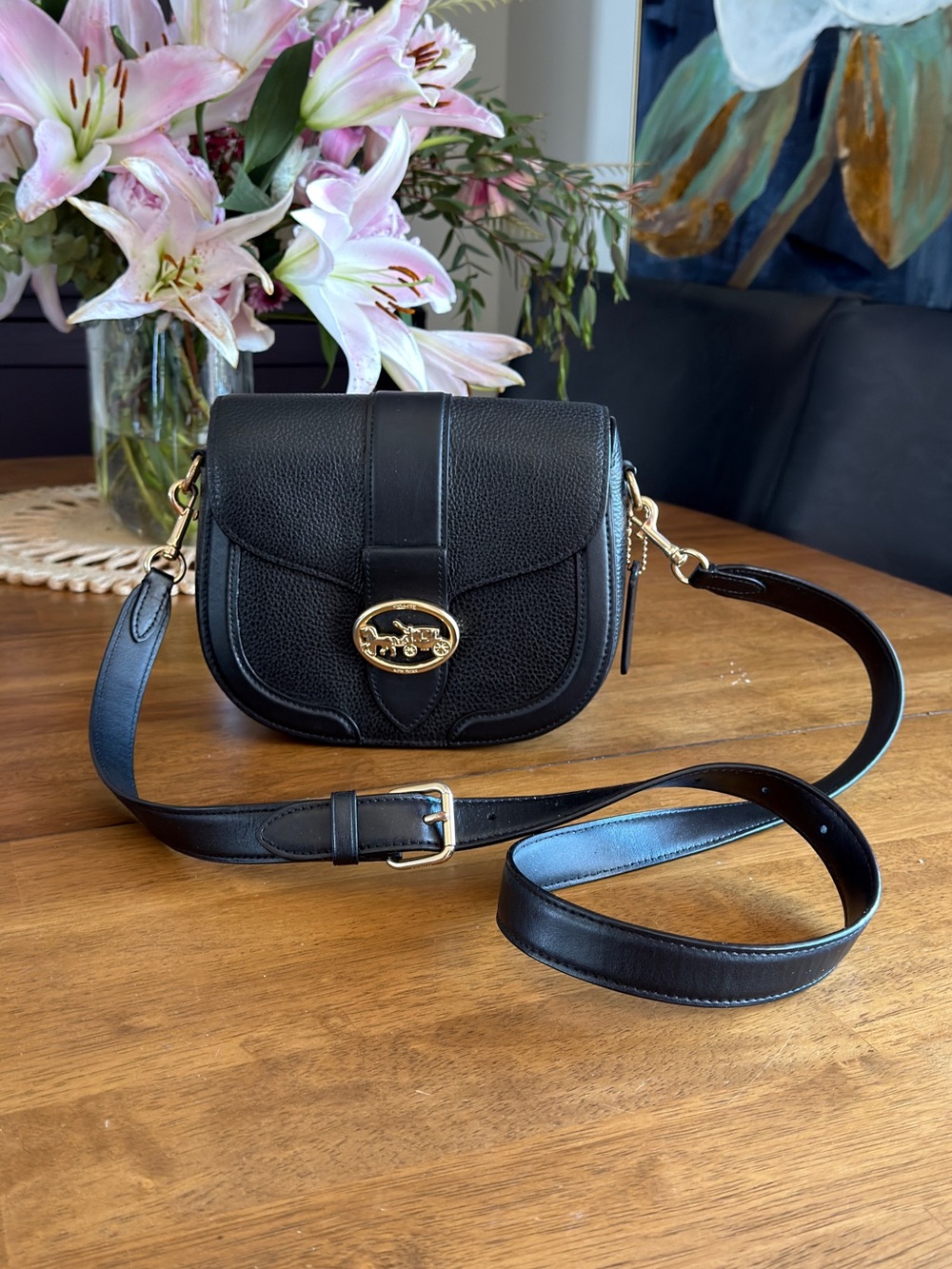 COACH Georgie Saddle Bag